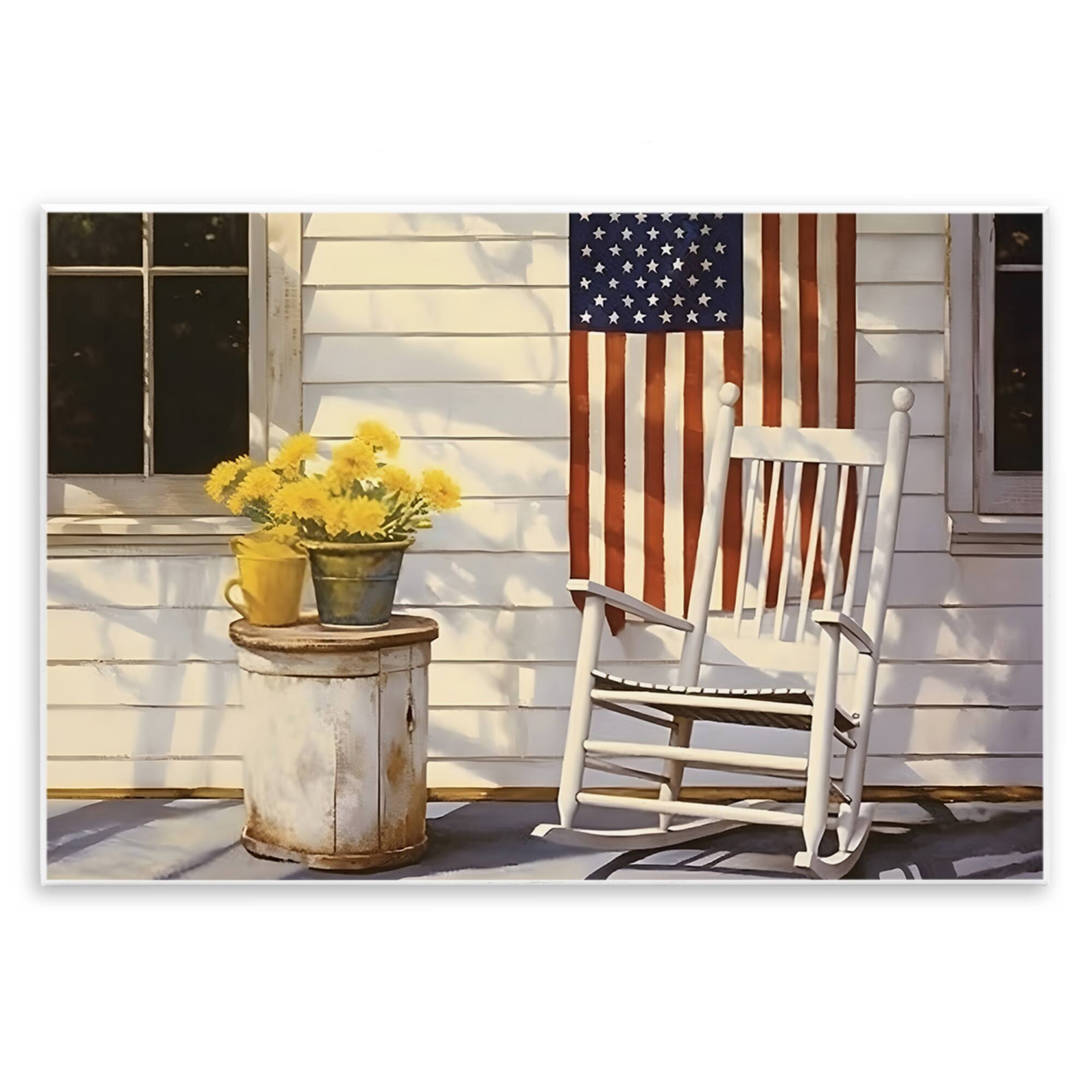 Stupell Industries Americana Deco Scene Wall Plaque Art
